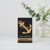 Ankerschiff der klassischen nautischen Marine Visitenkarte (Stehend Vorderseite)