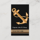 Ankerschiff der klassischen nautischen Marine Visitenkarte (Vorderseite)