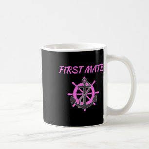 Ankerschiff der rosa First Mate Anchor Nautic Kaffeetasse