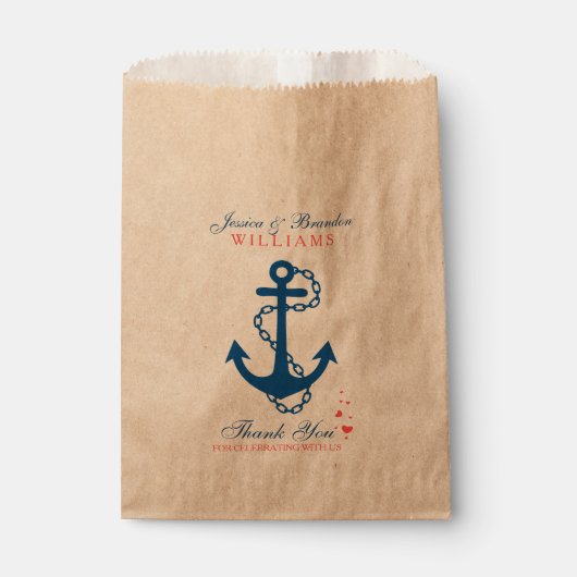Ankerschiff für Schiffe der Marine 2 Geschenktütchen (Vorderseite)