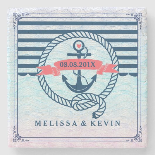 Ankerschiff für Schiffe der Marine mit Knoten Steinuntersetzer (Vorderseite)