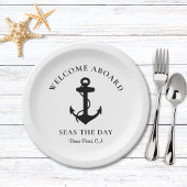 Ankerschiff Pappteller