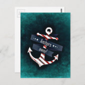 Ankerschiff Postkarte (Vorne/Hinten)