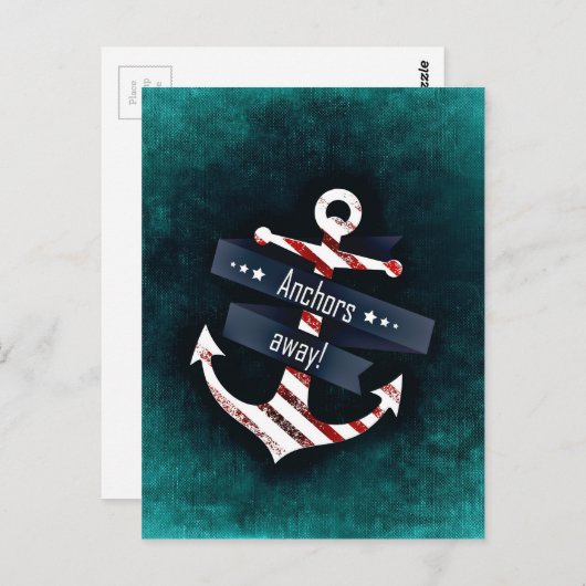 Ankerschiff Postkarte (Vorne/Hinten)