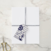 Ankerschiff Rad Nautic Vielen Dank Geschenkanhänger (Mit Garn)