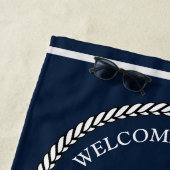 Ankerseil für die blaue Marine, Streifen B Strandtuch (Beispiel)