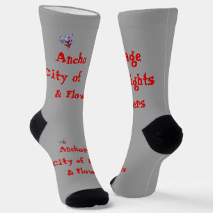 Ankerstadt der Lichter und Blume Socken