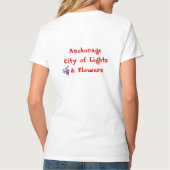 Ankerstadt der Lichter und Blume T-Shirt (Rückseite)