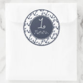 Ankersticker für 1 Monat Runder Aufkleber (Tasche)