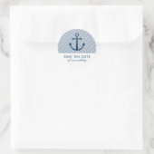 Ankersticker Save the Date Runder Aufkleber (Tasche)
