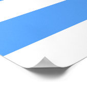 Ankerstreifen blau und weiß poster (Ecke)