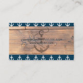 Ankersymbol | Holzpanels Visitenkarte (Rückseite)