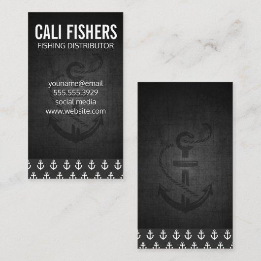 Ankersymbol Visitenkarte (Vorne/Hinten)