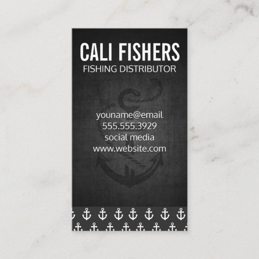 Ankersymbol Visitenkarte (Vorderseite)