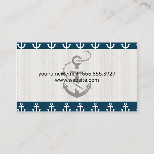 Ankersymbol Visitenkarte (Rückseite)