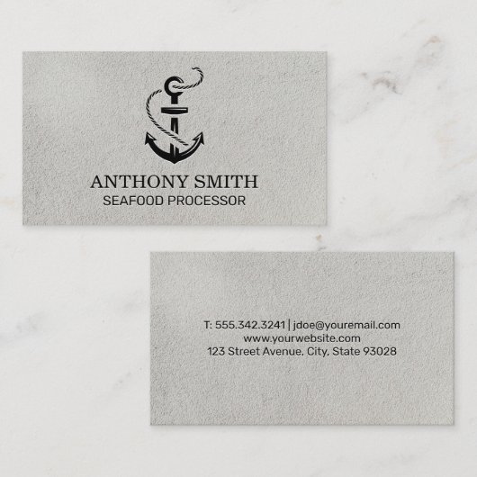 Ankersymbol Visitenkarte (Vorne/Hinten)