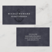 Ankersymbol Visitenkarte (Vorne/Hinten)