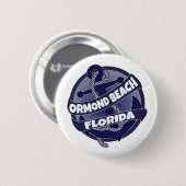 Ankertaste Ormond Beach Florida Button (Vorne & Hinten)