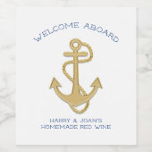 Ankerweinetikett Weinetikett (Einzelnes Label)