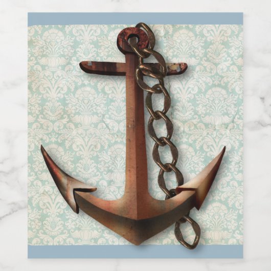 Ankerweinsiegel Weinetikett (Einzelnes Label)