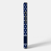Ankerzeichen Seeblau-Weiß-Individuelle Name Case-Mate iPhone Hülle (Rückseite / Links)