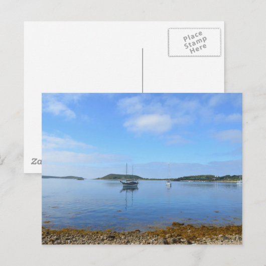 Ankerzeit in den Scillies Postkarte (Vorne/Hinten)