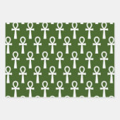 Ankh Ägyptisches Symbol Geschenkpapier Set (Vorderseite)