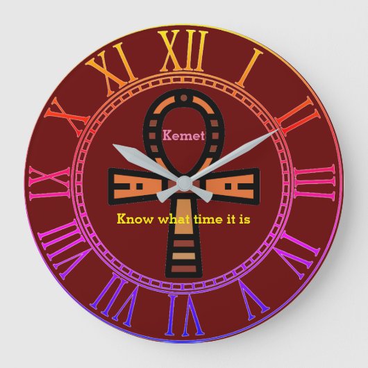 Ankh Akrylhalle Große Wanduhr (Vorderseite)