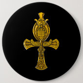 Ankh Auge Horus alten ägyptischen heiligen Symbols Button (Vorderseite)