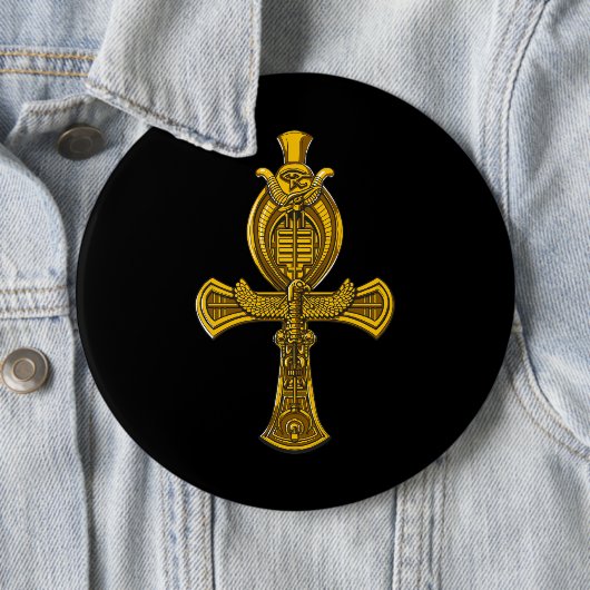 Ankh Auge Horus alten ägyptischen heiligen Symbols Button (Beispiel)