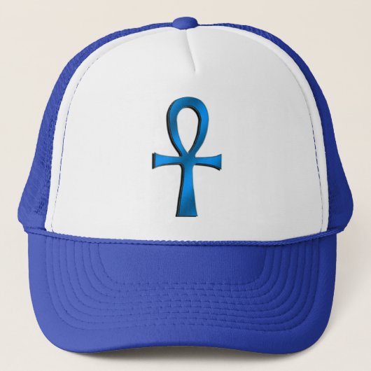 Ankh Blau Truckerkappe (Vorderseite)