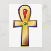 Ankh- das alte ägyptische Symbol des Lebens Postkarte (Vorderseite)