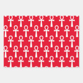 Ankh Egyptian Hieroglyph Geschenkpapier Set (Vorderseite 2)