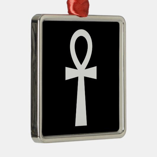 Ankh Egyptian Hieroglyph Ornament Aus Metall (Rechts)
