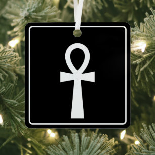 Ankh Egyptian Hieroglyph Ornament Aus Metall