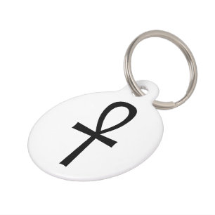Ankh Egyptian Life Symbol Haustiermarke