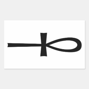 Ankh Egyptian Life Symbol Rechteckiger Aufkleber