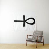 Ankh Egyptian Life Symbol Wandteppich (Beispiel (Horizontal))