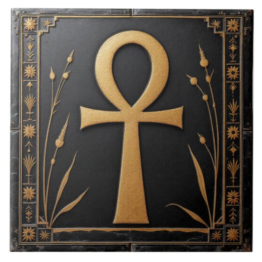 Ankh Elegance Fliese (Vorderseite)