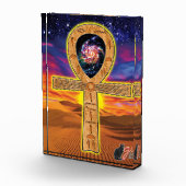 Ankh-Farbillustration Acrylblock Fotoblock (Rechts)