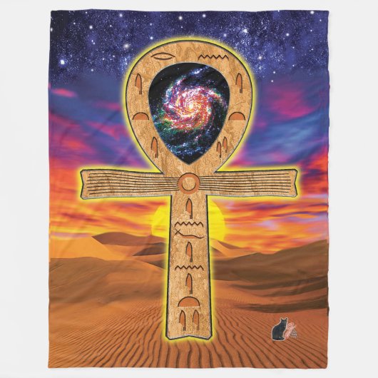 Ankh Fleece Blanket (Vorderseite)