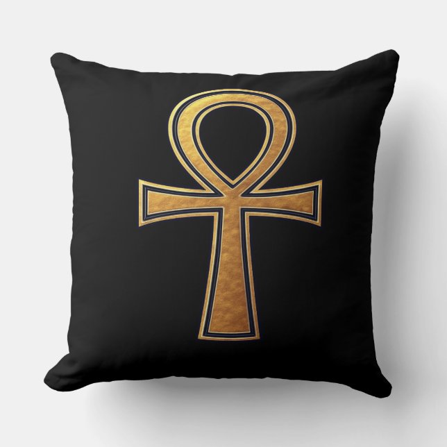 ankh Key of Life Throw Kissen (Vorderseite)