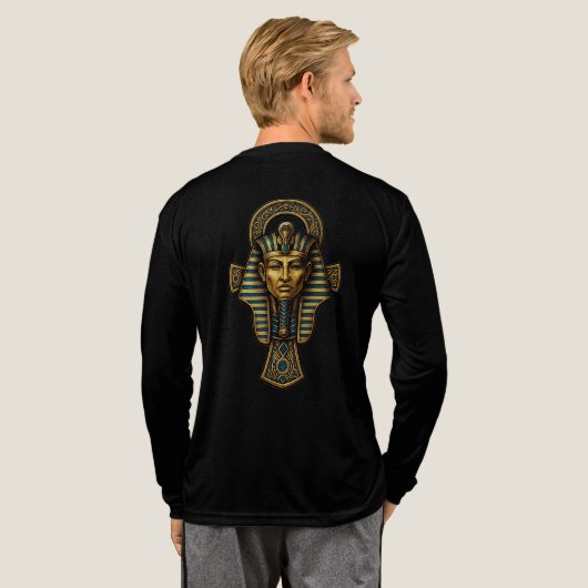 Ankh Key Tri-Blend-Shirt Tri-Blend Shirt (Voller Rücken)