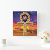 Ankh Large Clock Quadratische Wanduhr (Zuhause)