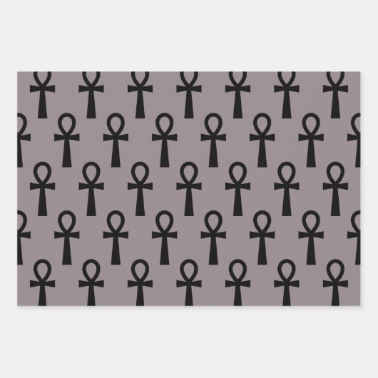 Ankh Lila Geschenkpapier Set (Vorderseite 2)