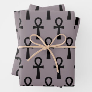 Ankh Lila Geschenkpapier Set