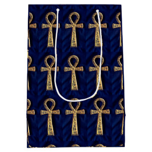 Ankh mit ägyptischen Hieroglyphen Mittlere Geschenktüte