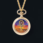 Ankh Necklace Watch Armbanduhr<br><div class="desc">Seit über 5.000 Jahren ist Ankh ein Symbol des ewigen Lebens. Der Ankh bildet einen Schlüssel für die weibliche/männliche Gewerkschaft und den Lebenszyklus. Der ovale Griff des Schlüssels hat keinen Anfang und kein Ende, was die himmlische Ewigkeit darstellt. Die Erholungen auf der Erde, wie die Sonne am Horizont, wo sie...</div>