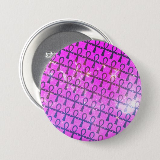 Ankh Pattern Button (Vorne & Hinten)