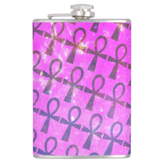 Ankh Pattern Flachmann (Vorderseite)